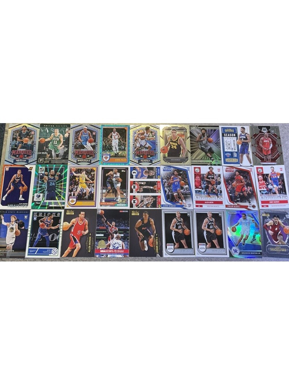Lot Of 27 Modern Basketball Cards Rookies, Prizim, Stars And More Lot 18